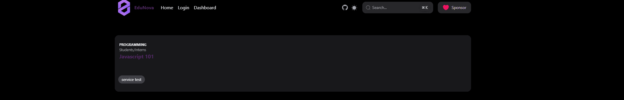 Example company course catolog